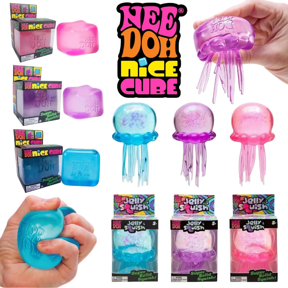 Jellyfish & Cube Squish Toy