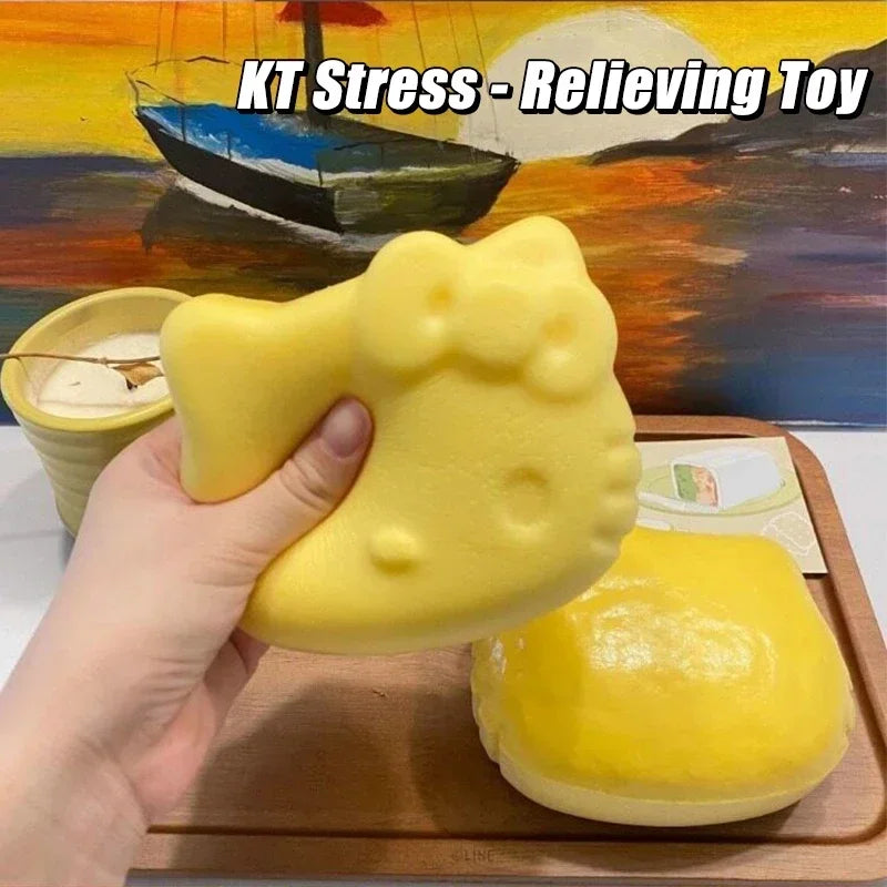 Squeezing Cake Touch Squishy Kitty Cat Anti-Stress Pinch Fun Toys Hello Kitty Squishy Slow Recovery Play Relaxing Small Gifts