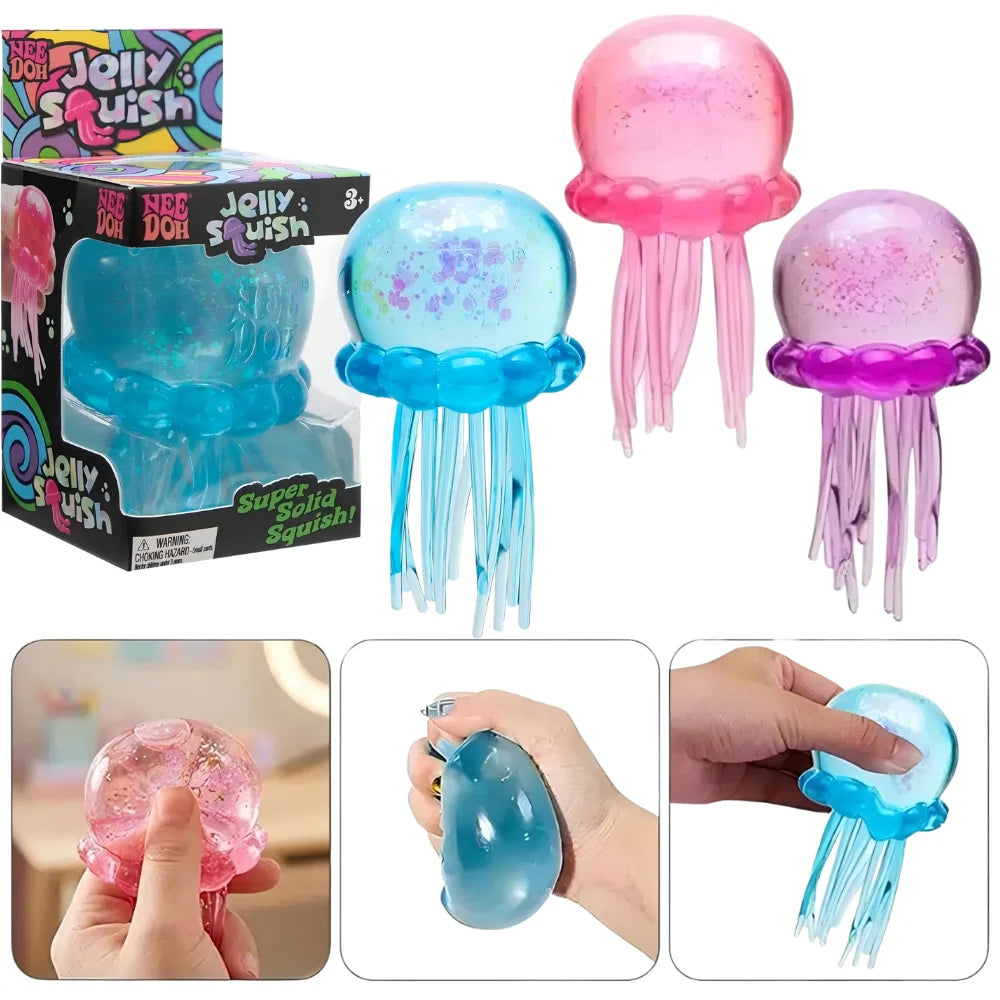 Jellyfish & Cube Squish Toy