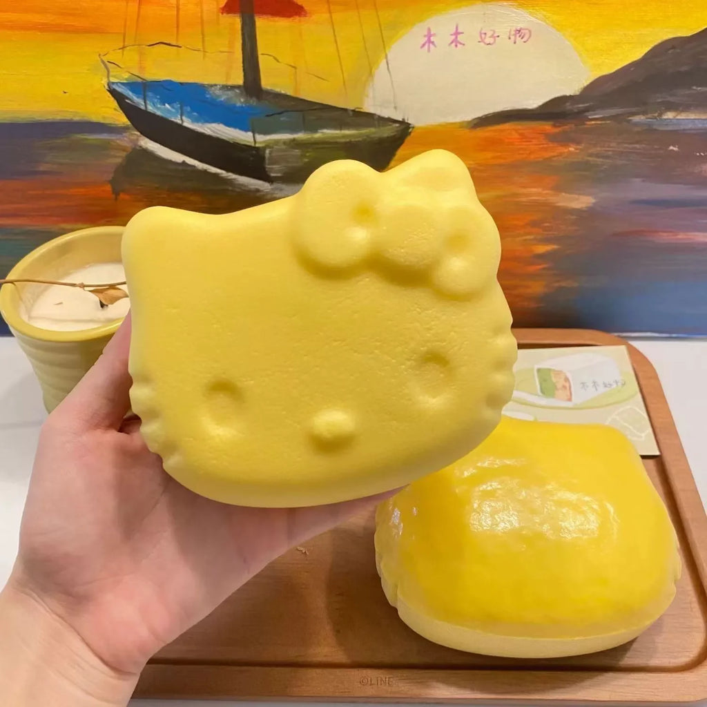 Squeezing Cake Touch Squishy Kitty Cat Anti-Stress Pinch Fun Toys Hello Kitty Squishy Slow Recovery Play Relaxing Small Gifts
