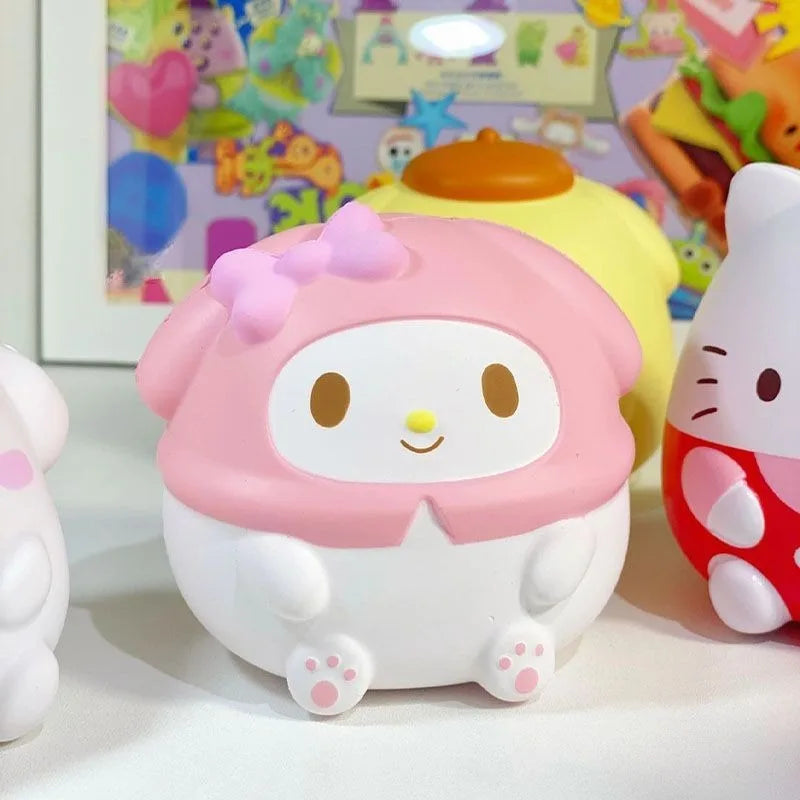 Squishy Toys Hello Kitty Squeeze Fidget Toys Kawaii Soft Kuromi Relief Stress Toys Cartoon Slow Rising Anime Birthday Party Gift