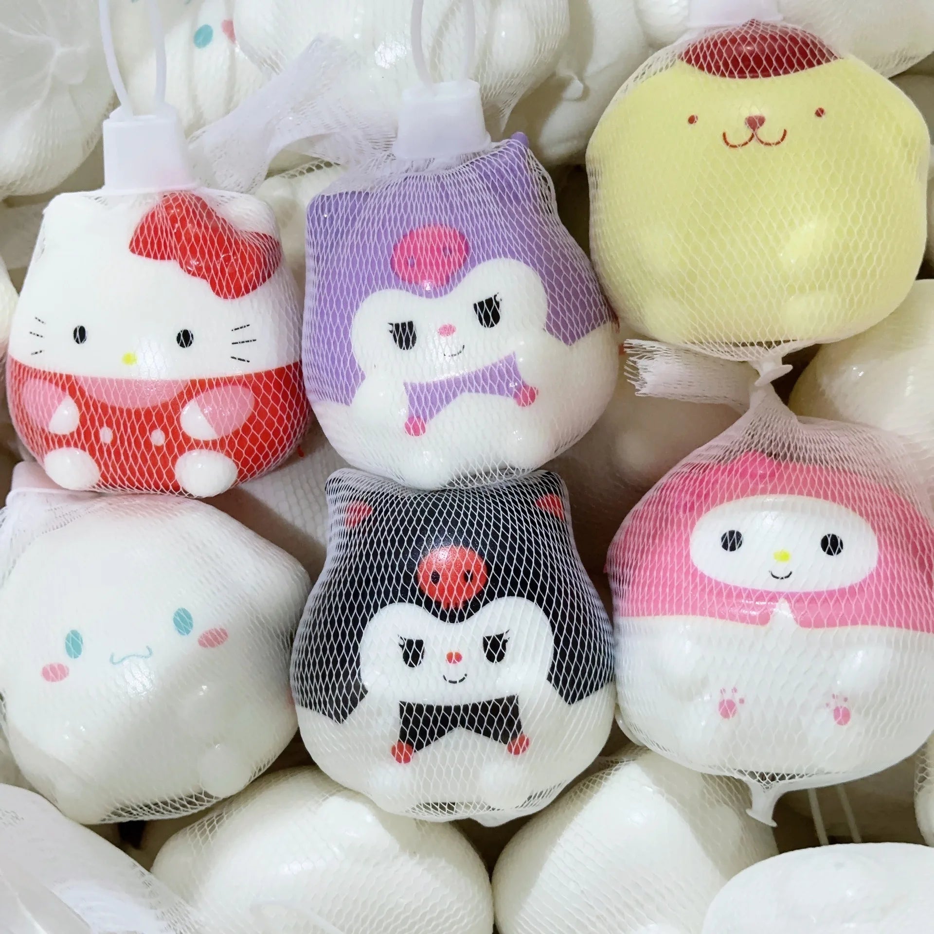 Squishy Toys Hello Kitty Squeeze Fidget Toys Kawaii Soft Kuromi Relief Stress Toys Cartoon Slow Rising Anime Birthday Party Gift