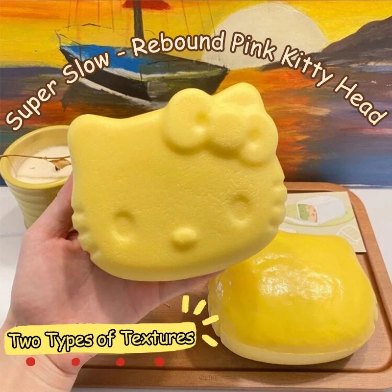 Squeezing Cake Touch Squishy Kitty Cat Anti-Stress Pinch Fun Toys Hello Kitty Squishy Slow Recovery Play Relaxing Small Gifts